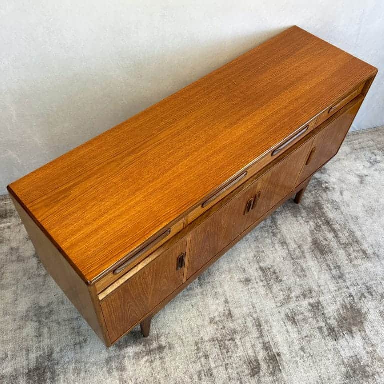 Mid Century Teak G-Plan Fresco Compact Sideboard By Victor Wilkins