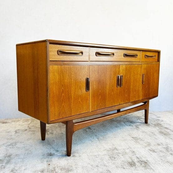 Mid Century Teak G-Plan Fresco Compact Sideboard By Victor Wilkins