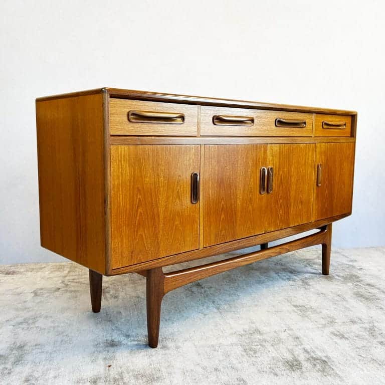 Mid Century Teak G-Plan Fresco Compact Sideboard By Victor Wilkins