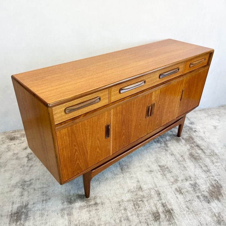 Mid Century Teak G-Plan Fresco Compact Sideboard By Victor Wilkins
