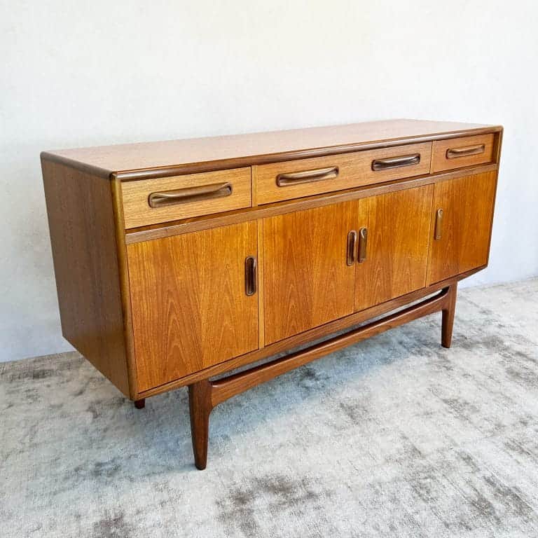 Mid Century Teak G-Plan Fresco Compact Sideboard By Victor Wilkins
