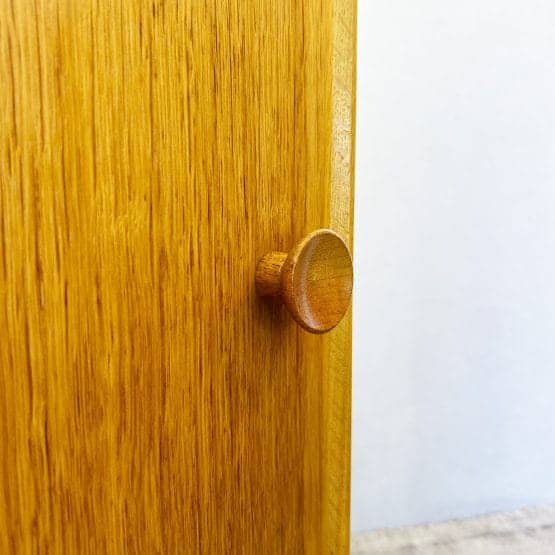 Pair of Mid Century Oak Bedside Cabinets by Meredew