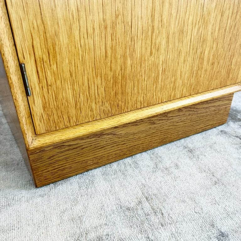 Pair of Mid Century Oak Bedside Cabinets by Meredew