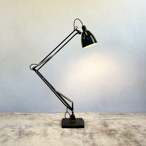 Vintage Herbert Terry No. 1209 Black Anglepoise Desk Lamp