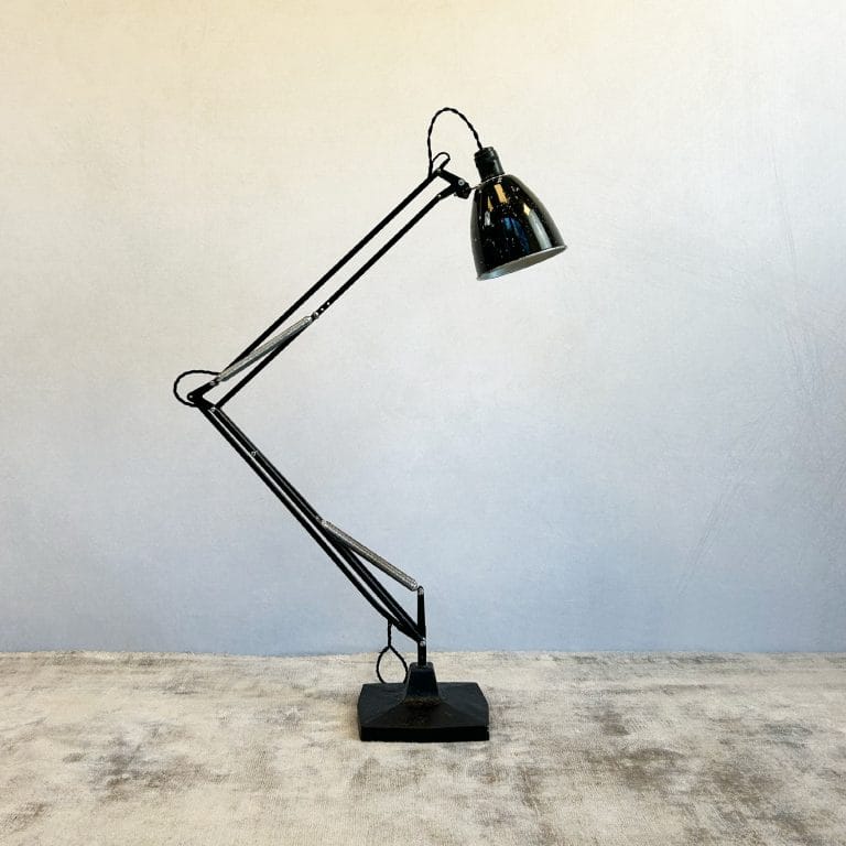 Vintage Herbert Terry No. 1209 Black Anglepoise Desk Lamp