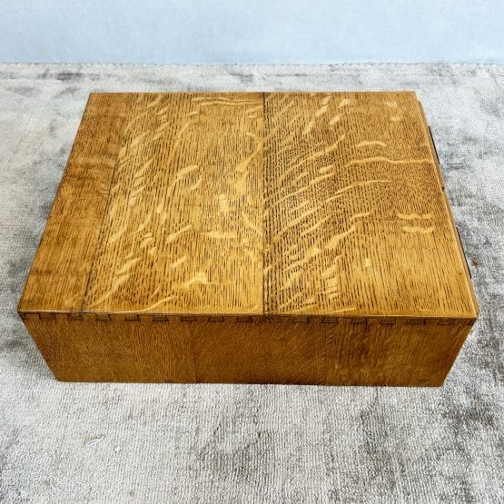 Vintage Light Oak Double Index Drawers