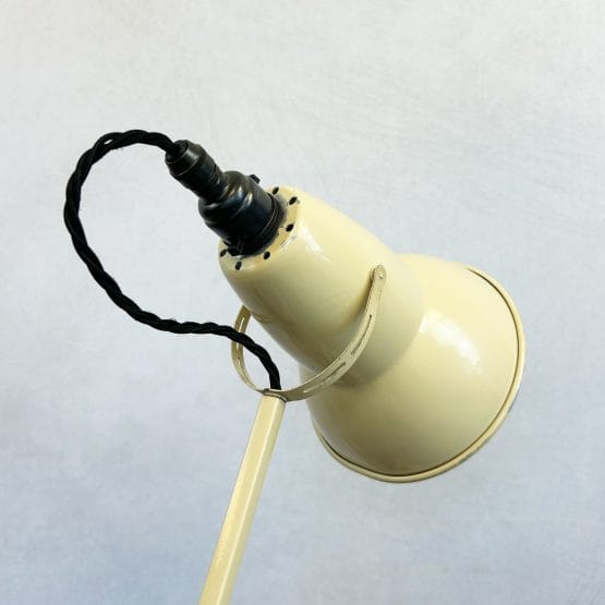 Vintage 1950s Cream Herbert Terry & Sons 3 Step Anglepoise Lamp Model No. 1227