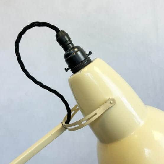 Vintage 1950s Cream Herbert Terry & Sons 3 Step Anglepoise Lamp Model No. 1227