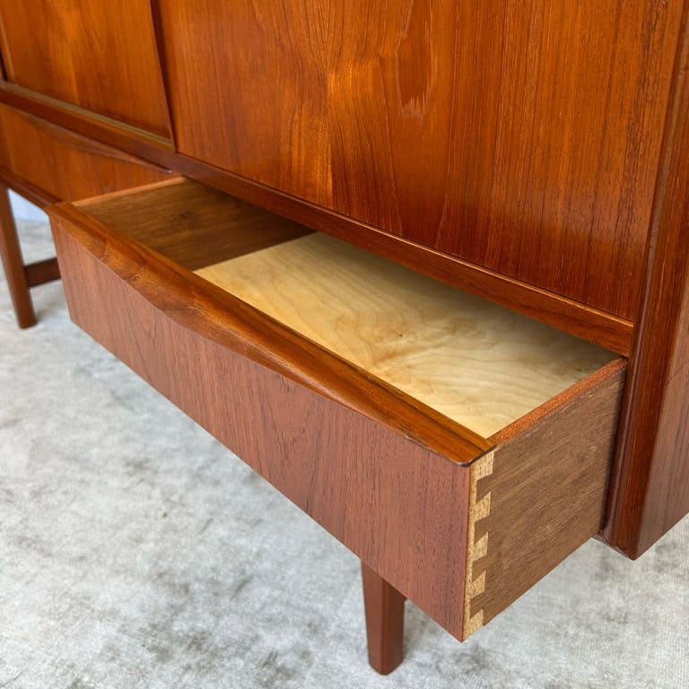 Danish Teak Highboard by E. W. Bach for Sejling Skabe