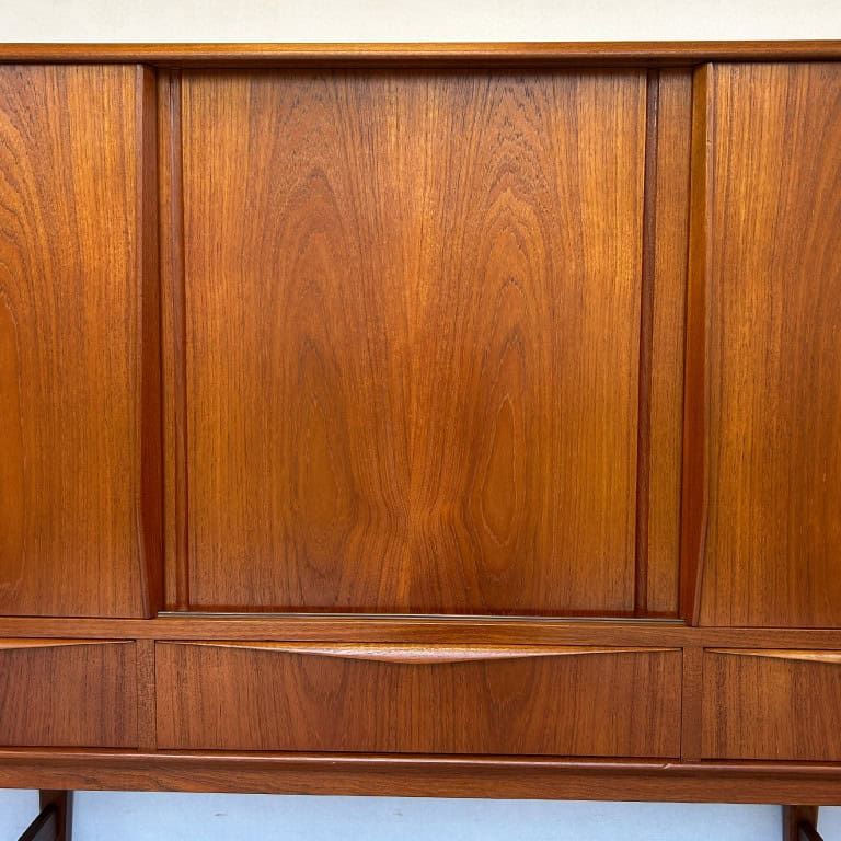 Danish Teak Highboard by E. W. Bach for Sejling Skabe