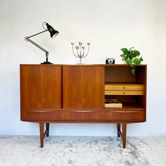 Danish Teak Highboard by E. W. Bach for Sejling Skabe