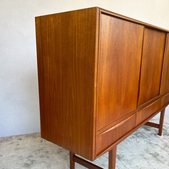Danish Teak Highboard by E. W. Bach for Sejling Skabe