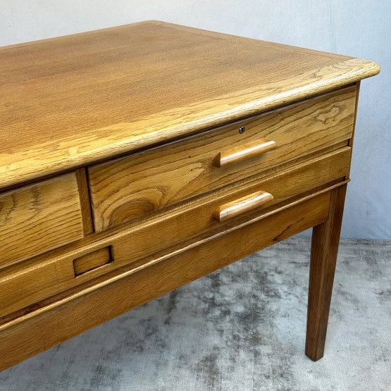 Mid Century Plan Chest / Architects Desk by Abbess