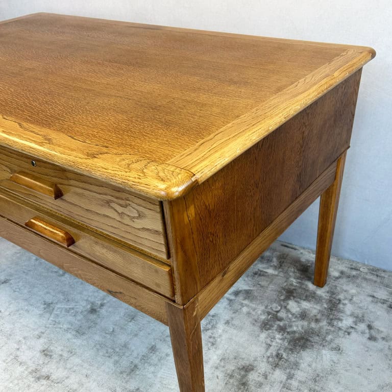 Mid Century Plan Chest / Architects Desk by Abbess
