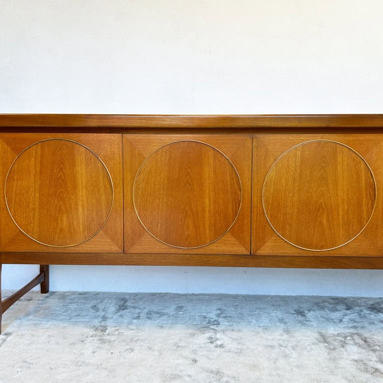 Mid Century Teak Nathan Circles Sideboard