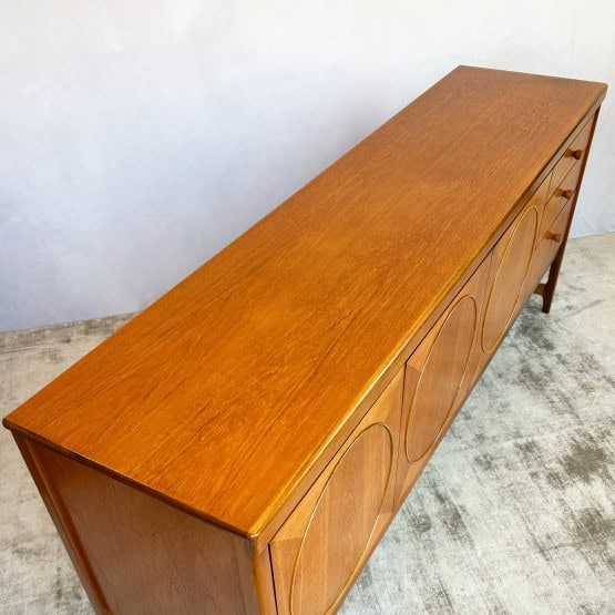 Mid Century Teak Nathan Circles Sideboard