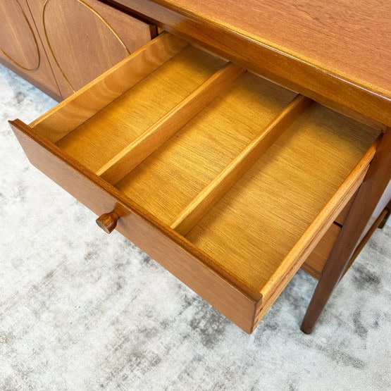 Mid Century Teak Nathan Circles Sideboard