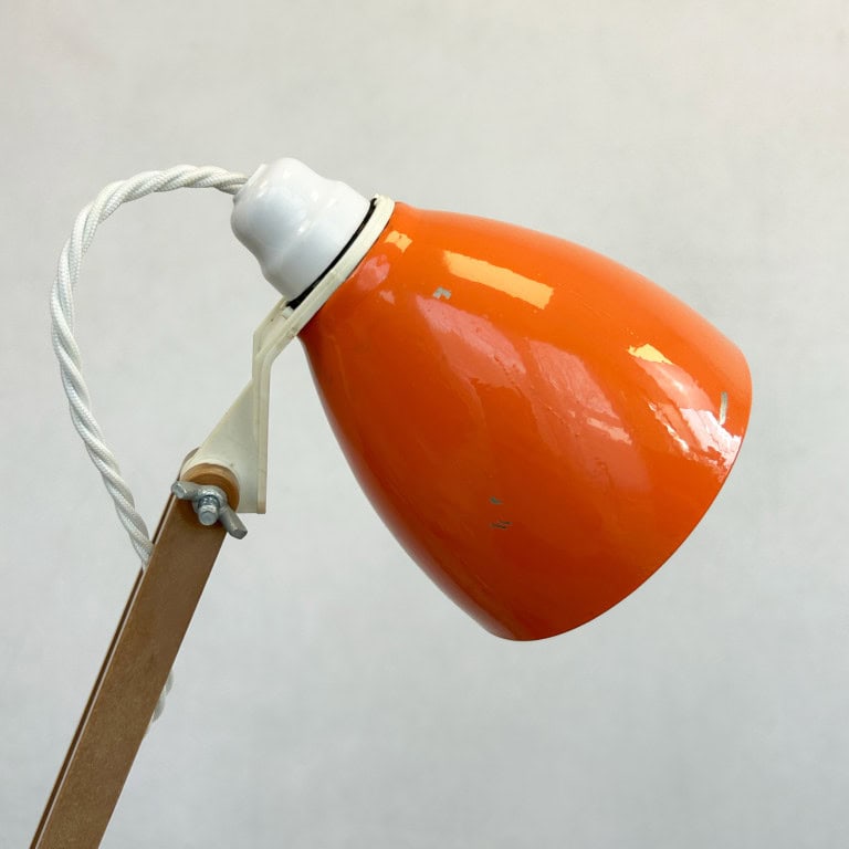 Terence Conran Orange Anglepoise Maclamp Desk Lamp for Habitat