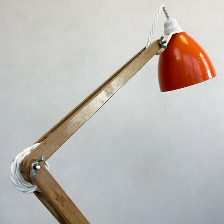 Terence Conran Orange Anglepoise Maclamp Desk Lamp for Habitat
