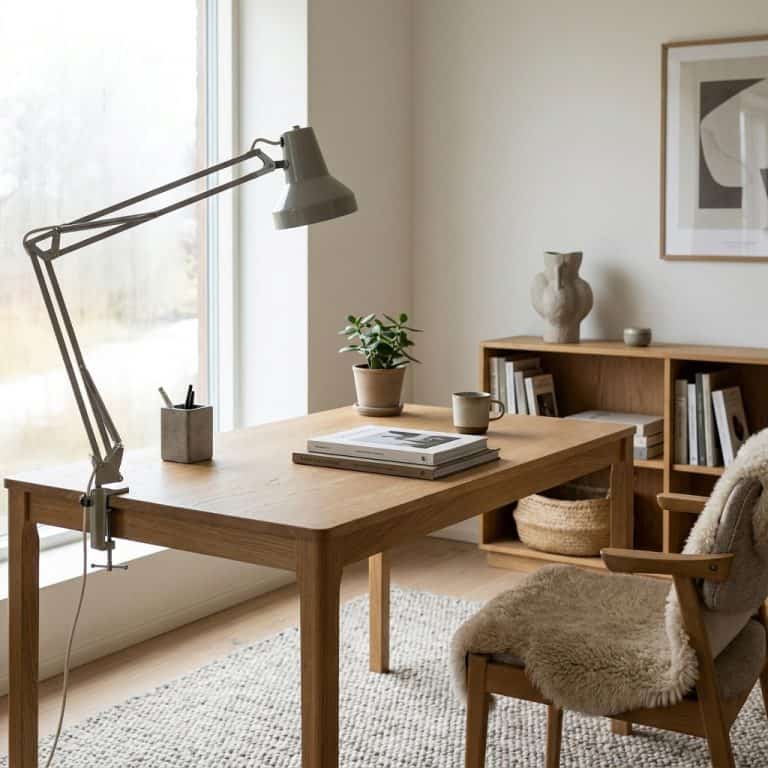 Vintage Grey Architects Desk Lamp
