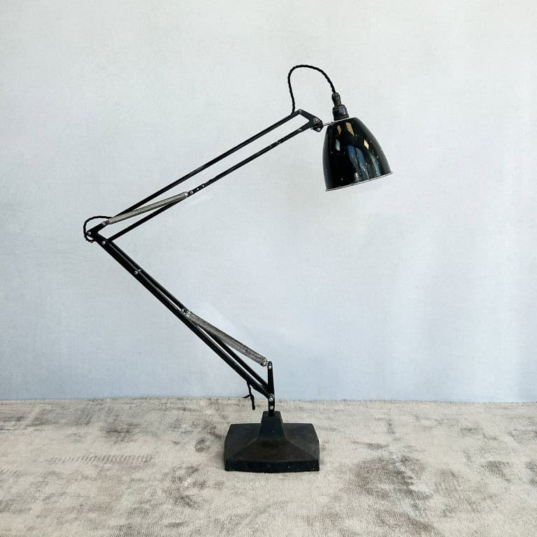 Vintage Herbert Terry No. 1209 Black Anglepoise Desk Lamp