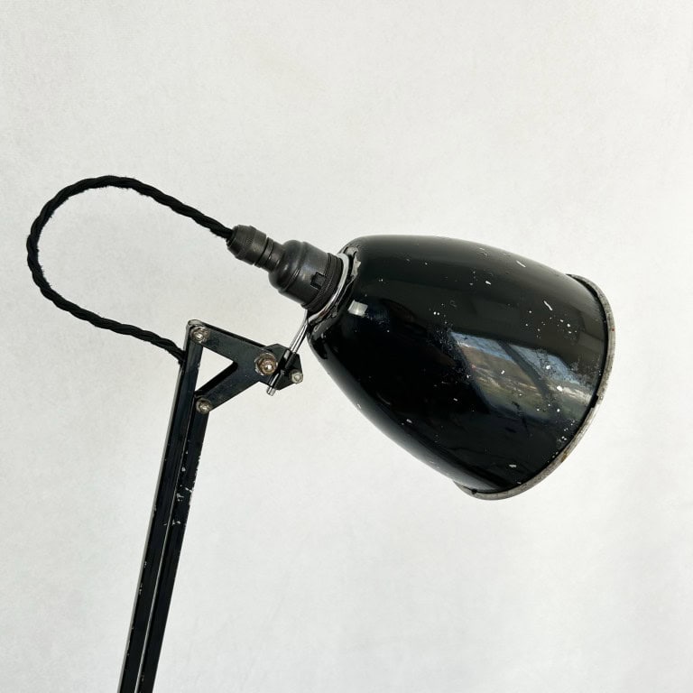 Vintage Herbert Terry No. 1209 Black Anglepoise Desk Lamp