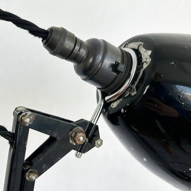 Vintage Herbert Terry No. 1209 Black Anglepoise Desk Lamp