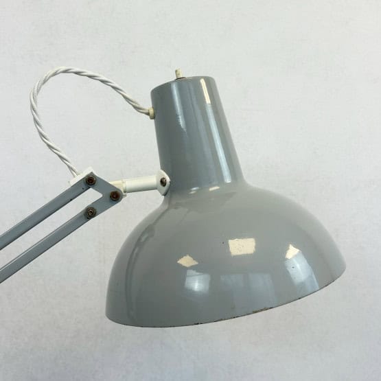 Vintage Mid Century Grey Architects Desk Lamp