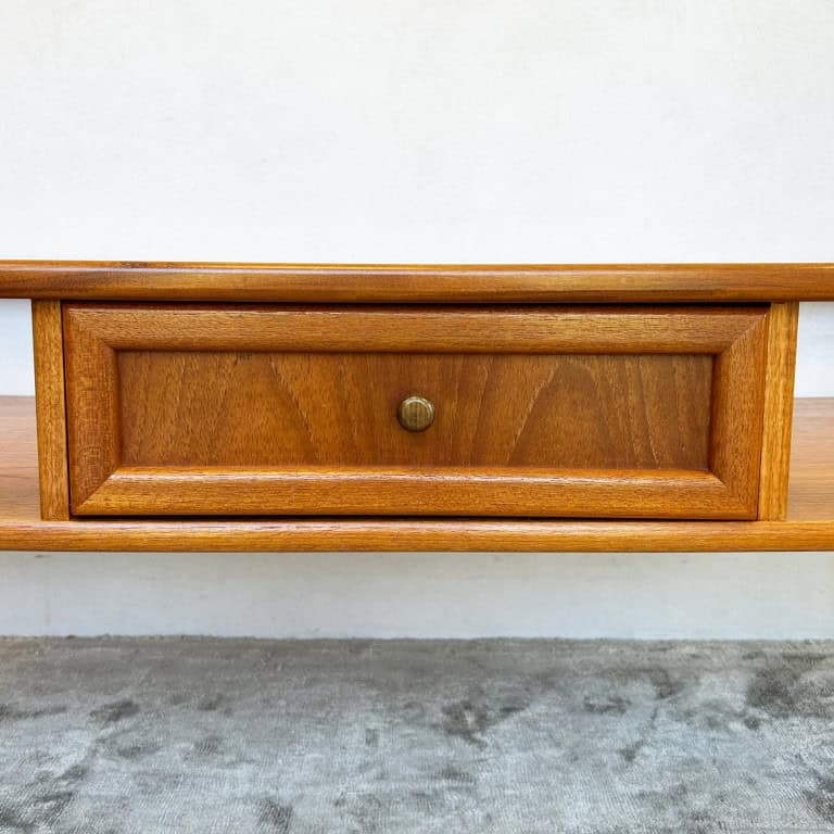 Mid Century Glass Topped G-plan Table
