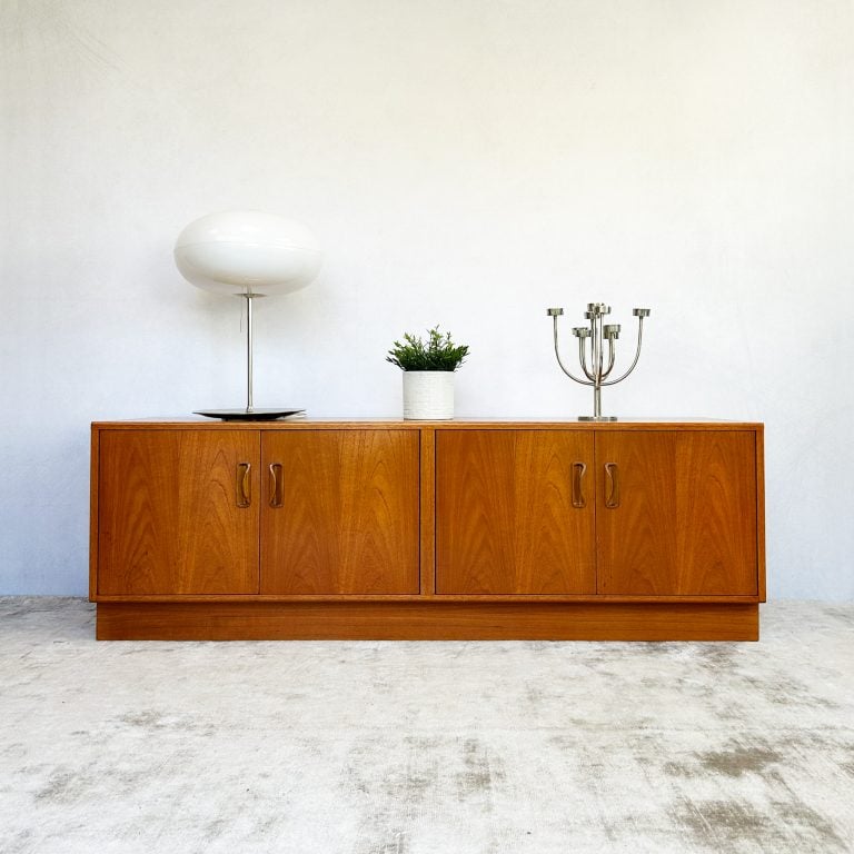 Mid Century G-Plan Fresco 4 Door Low Teak Sideboard