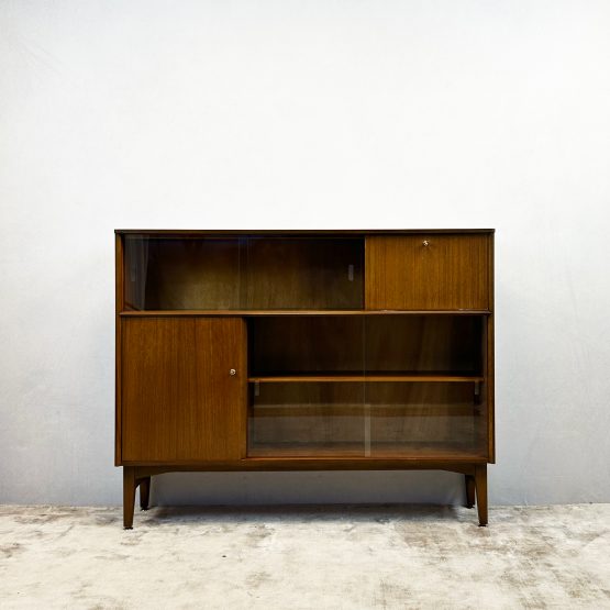 Mid Century Glazed Bookcase By Nathan Furniture