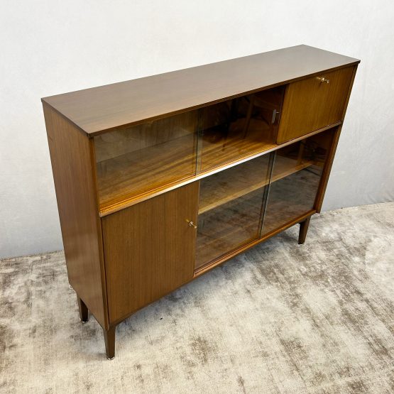 Mid Century Glazed Bookcase By Nathan Furniture