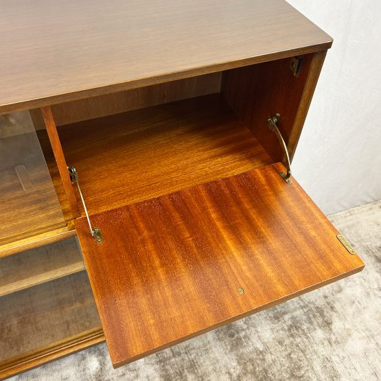 Mid Century Glazed Bookcase By Nathan Furniture