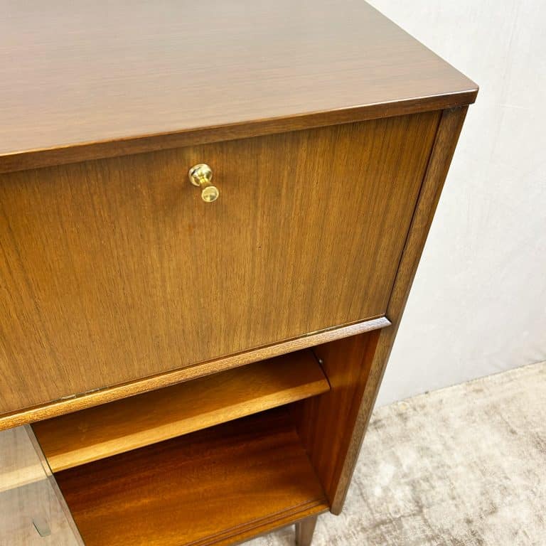 Mid Century Glazed Bookcase By Nathan Furniture