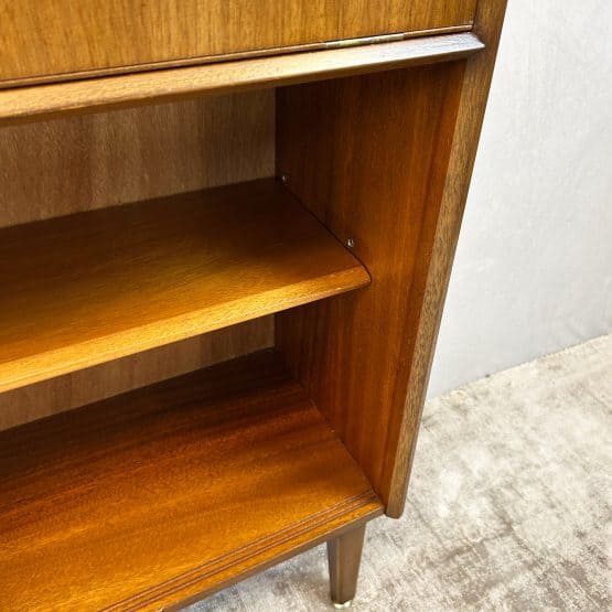 Mid Century Glazed Bookcase By Nathan Furniture