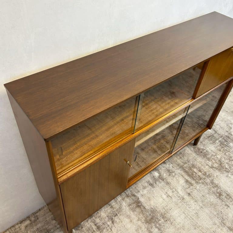 Mid Century Glazed Bookcase By Nathan Furniture
