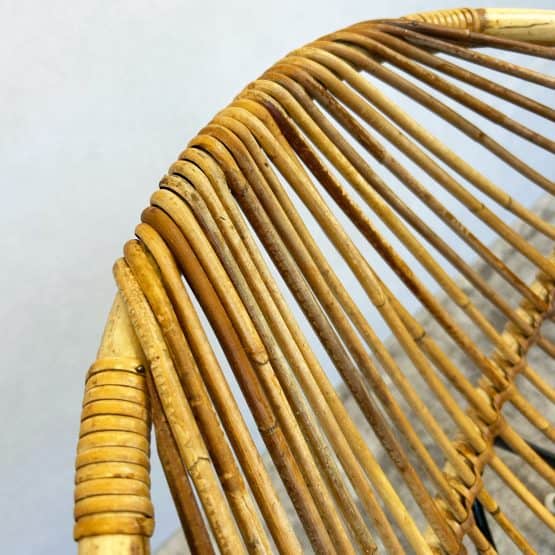 Mid Century Bamboo and Rattan Chair by Dirk Van Sliedrecht for Rohé Noordwolde