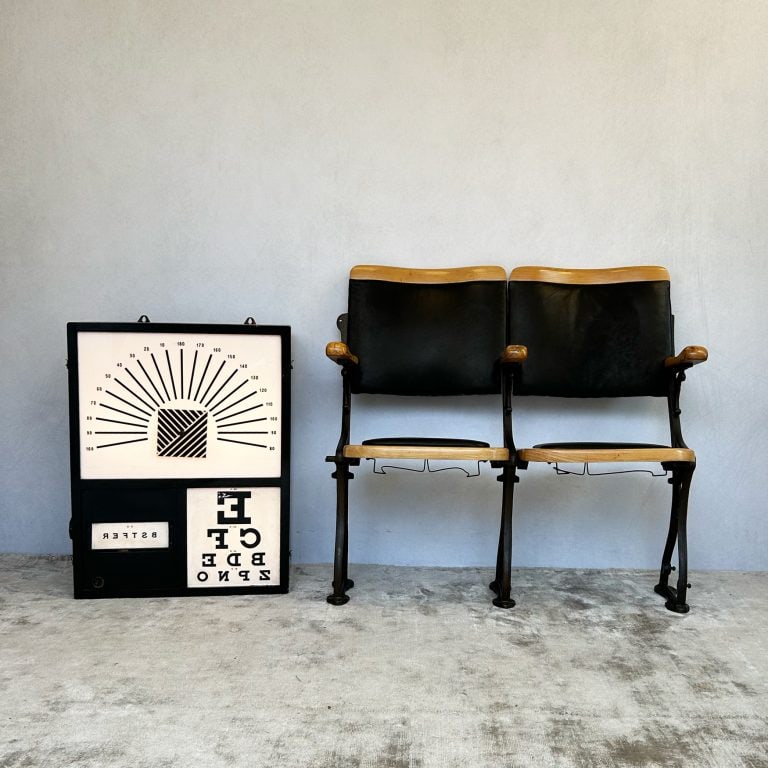Pair of Vintage Cinema Seats Fully Restored