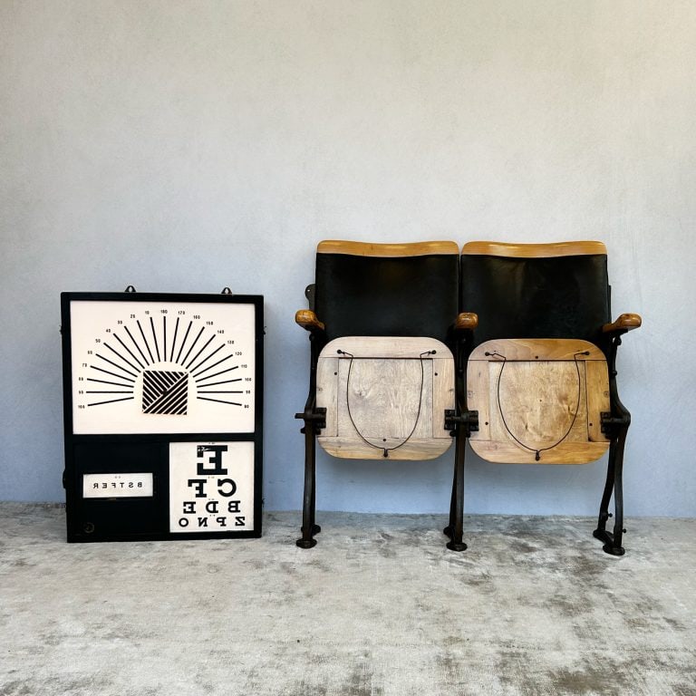 Pair of Vintage Cinema Seats Fully Restored