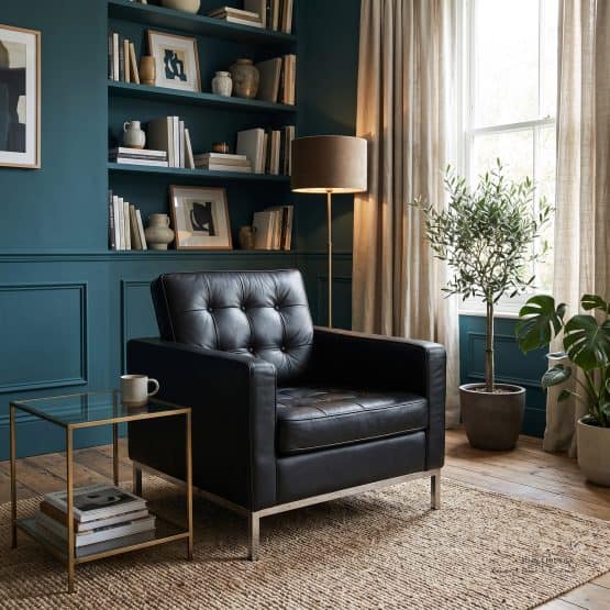 Mid Century Armchair In The Manner Of Florence Knoll