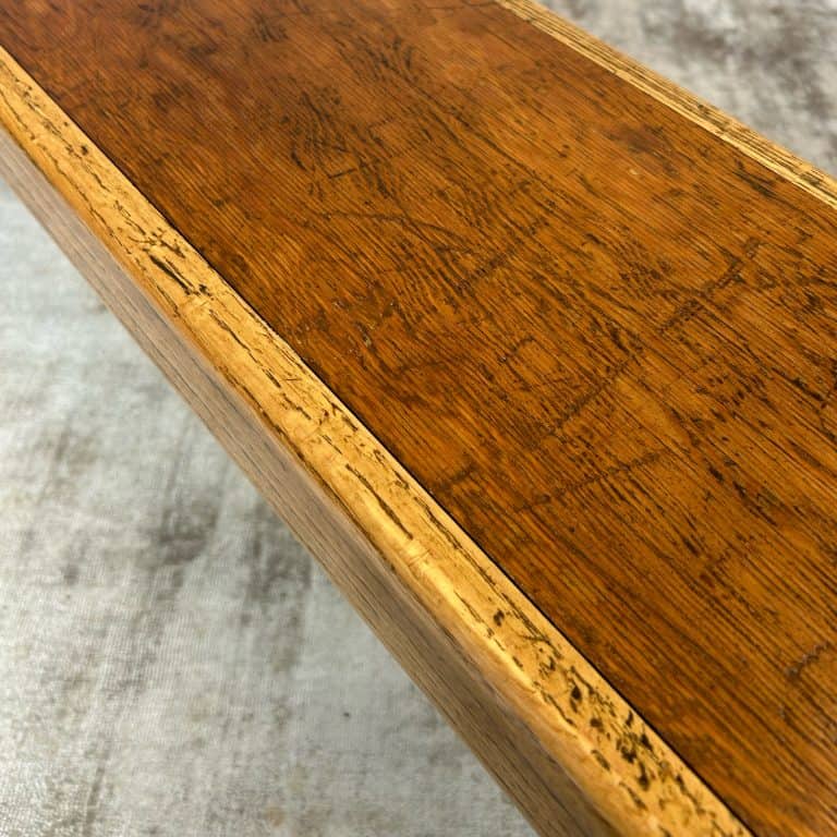 Vintage 1940s Folding School Bench