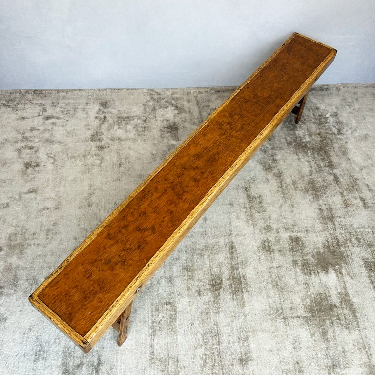 Vintage 1940s Folding School Bench