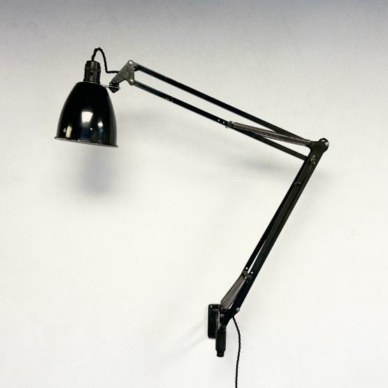 Vintage Herbert Terry 1209 Black Anglepoise Wall Lamp