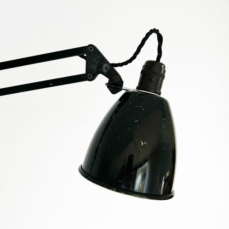 Vintage Herbert Terry 1209 Black Anglepoise Wall Lamp