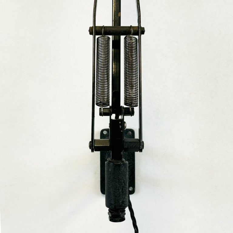 Vintage Herbert Terry 1209 Black Anglepoise Wall Lamp