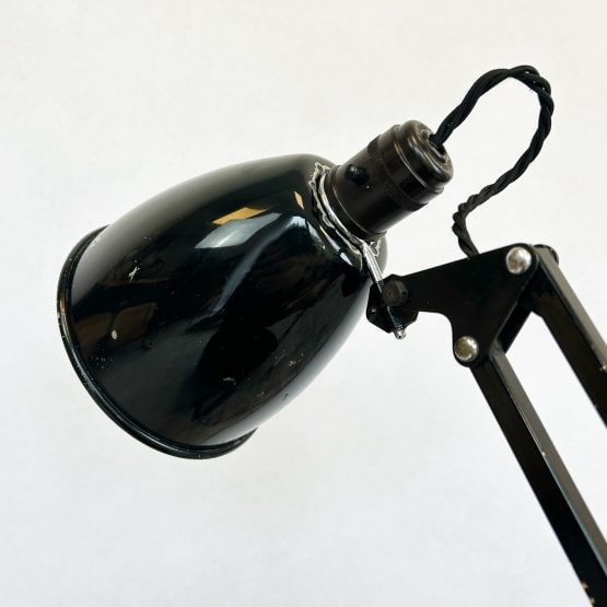 Vintage Herbert Terry 1209 Black Anglepoise Wall Lamp
