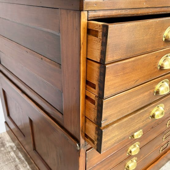 Vintage Plan Chest / Architects Drawers