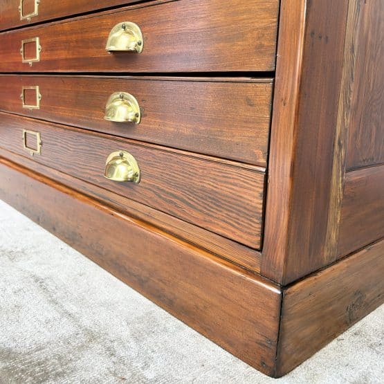 Vintage Plan Chest / Architects Drawers