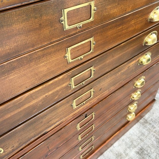 Vintage Plan Chest / Architects Drawers