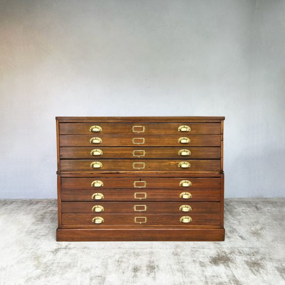Vintage Plan Chest / Architects Drawers